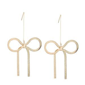 Park Lane Teddy Earrings - Gold Bows